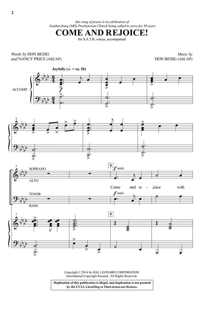 Come and Rejoice!